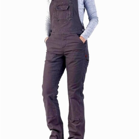 Dovetail Women’s Overalls Grey Canvas Freshly | Sz 10 | Workwear Stretch Rugged - Picture 1 of 11
